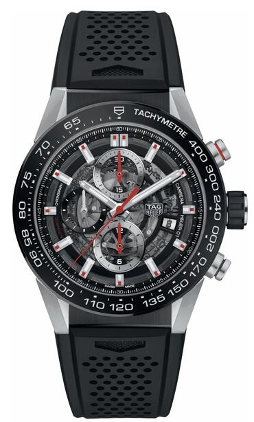 Tag Heuer Carrera Heuer 01 CAR201V.FT6087 Skeleton Black Dial Automatic Fake watch